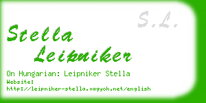 stella leipniker business card